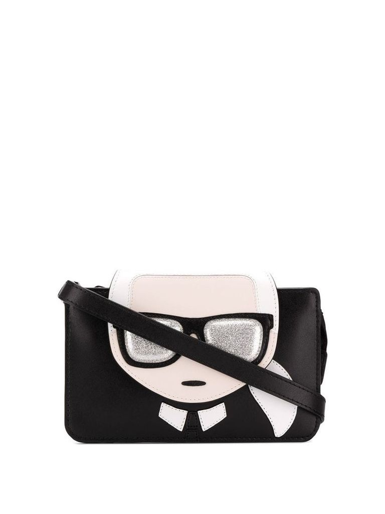 Karl Lagerfeld K/Ikonik Triple Pouch mini bag - Black