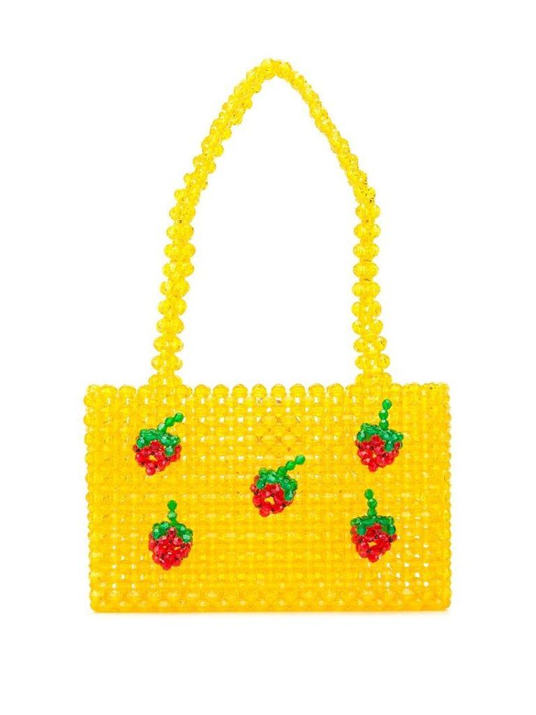 Susan Alexandra Strawberry beaded bag - Yellow