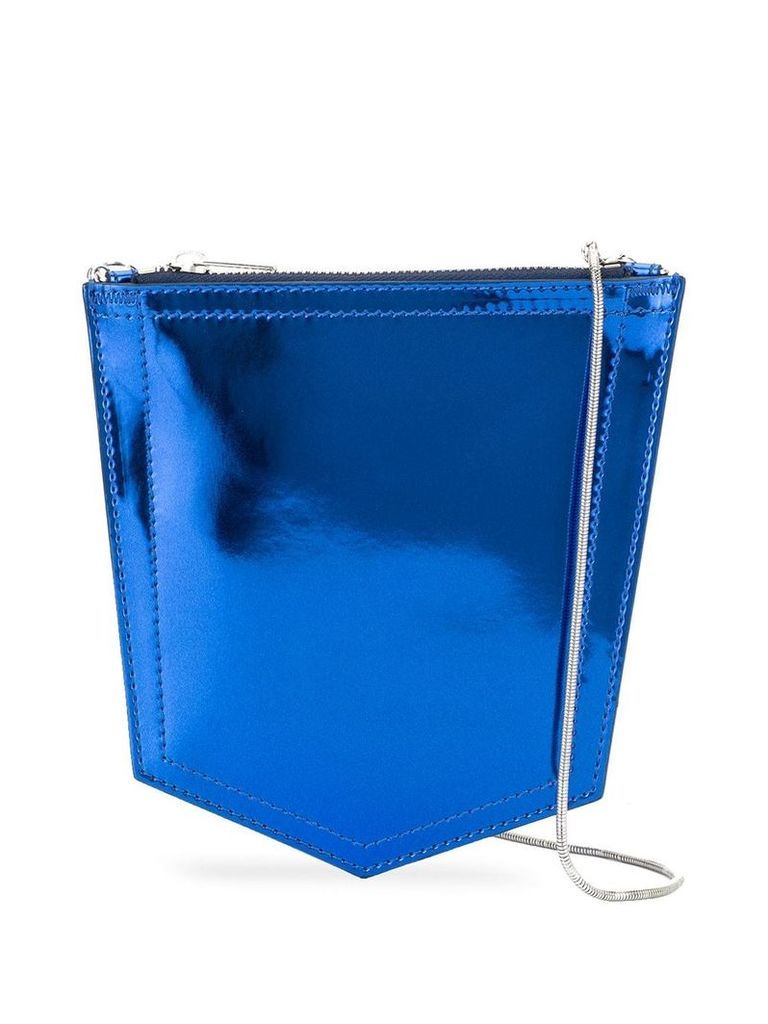 Mm6 Maison Margiela metallic crossbody bag - Blue