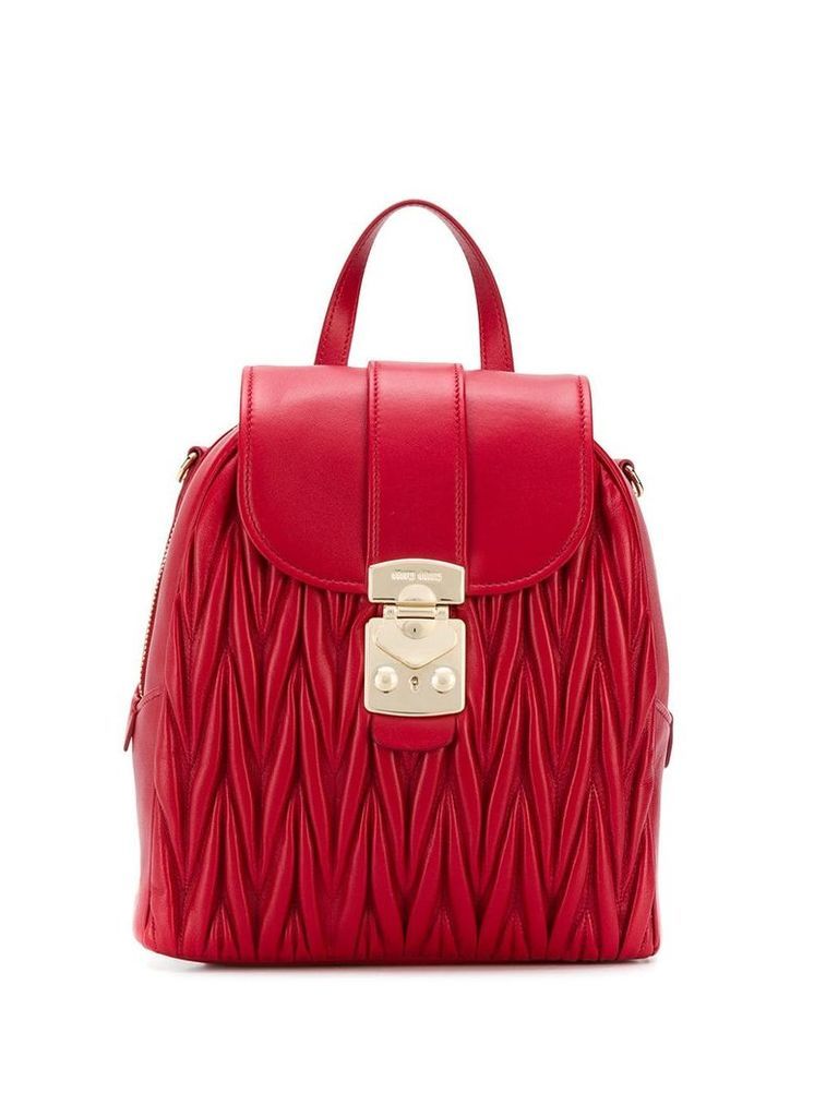 Miu Miu quilted backpack - Red