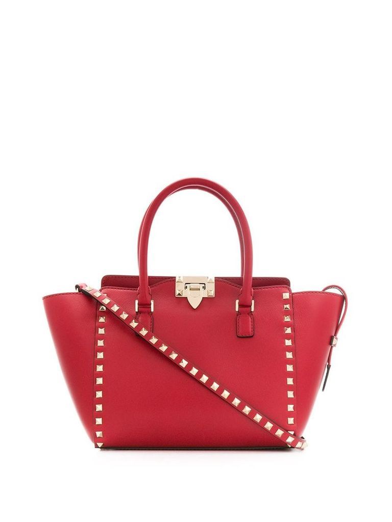 Valentino Valentino Garavani small Rockstud top-handle bag - Red