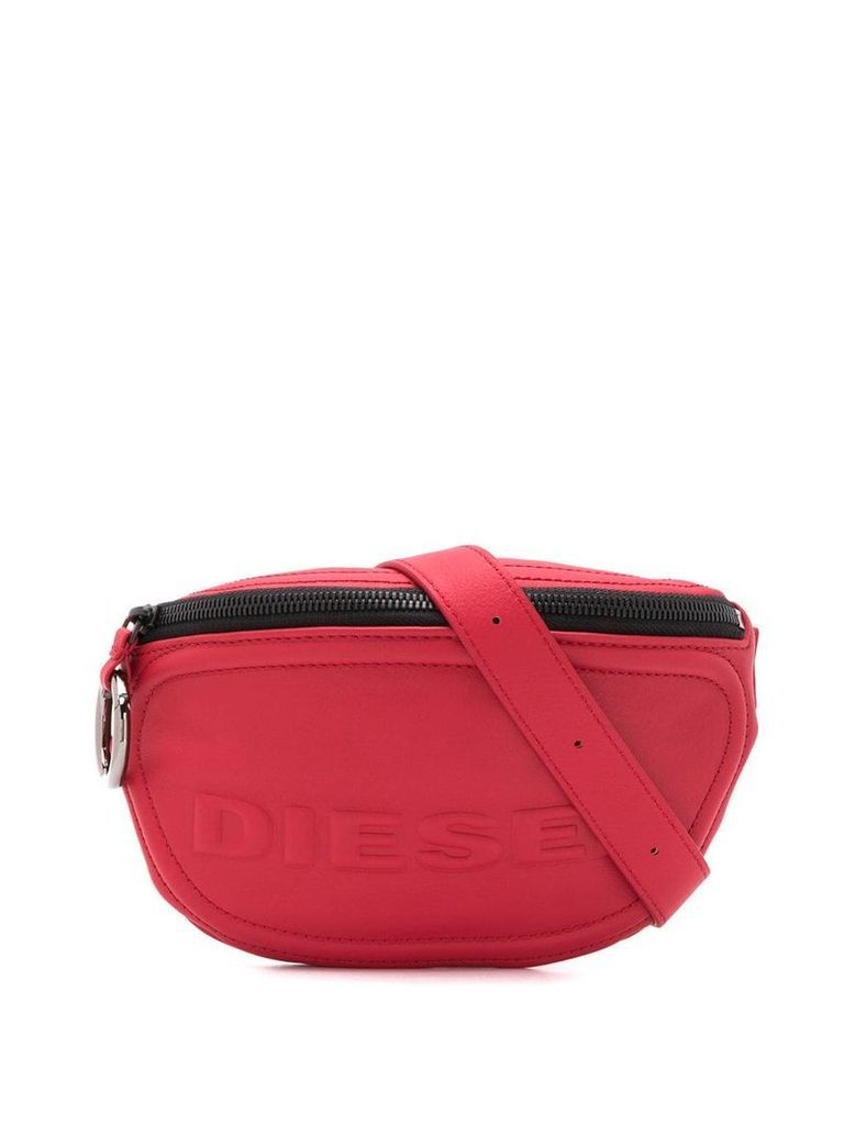 Diesel Belt bag in leather - Red