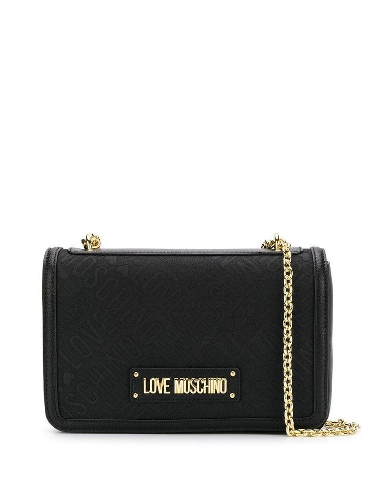 Love Moschino chain shoulder bag - Black