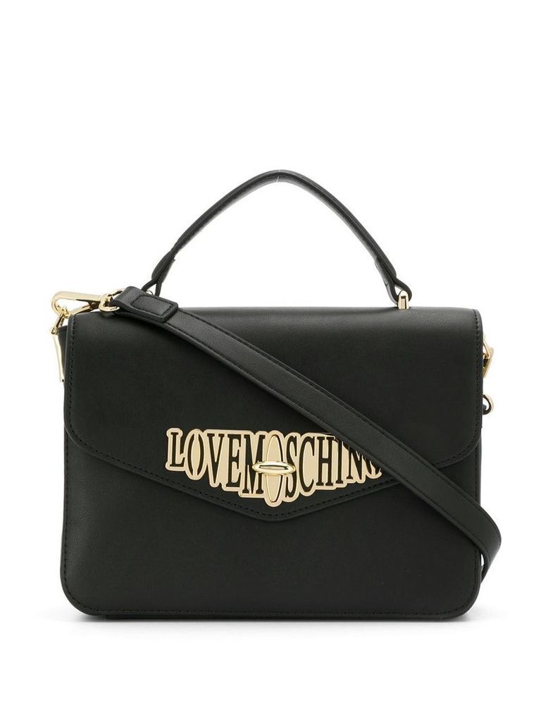 Love Moschino logo envelope bag - Black