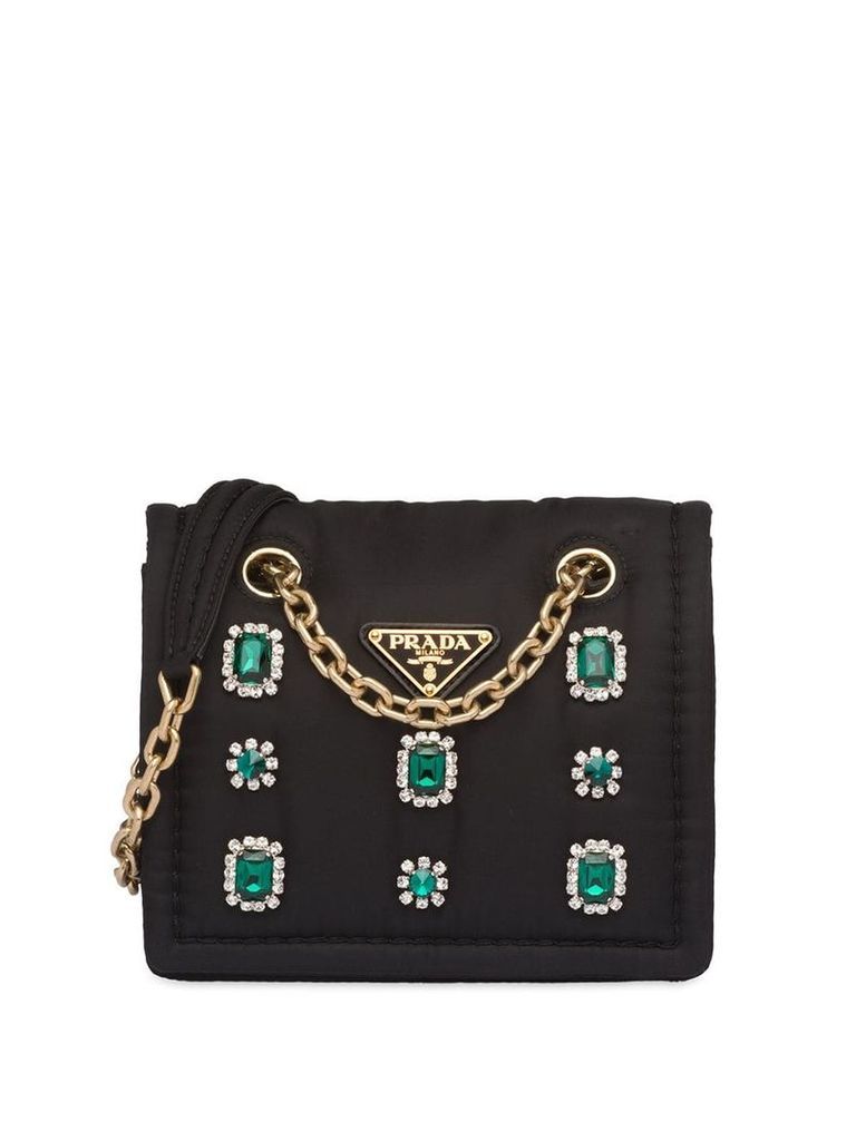 Prada Nylon bag with embellishment - Black