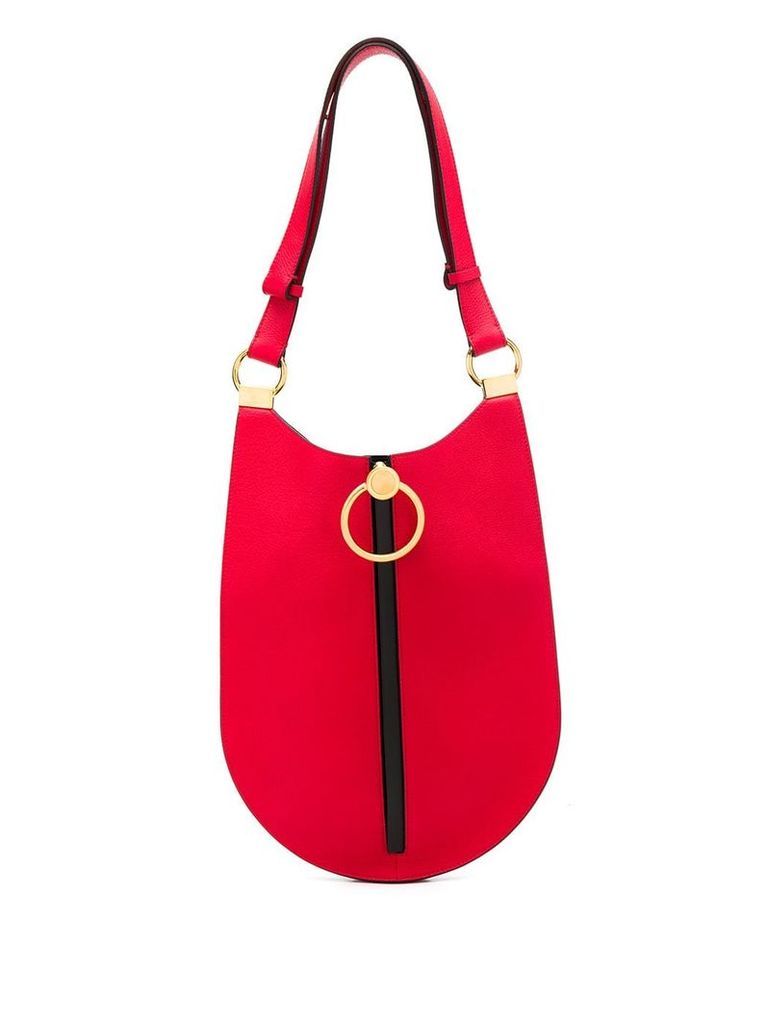 Marni ring zipped shoulder bag - Red