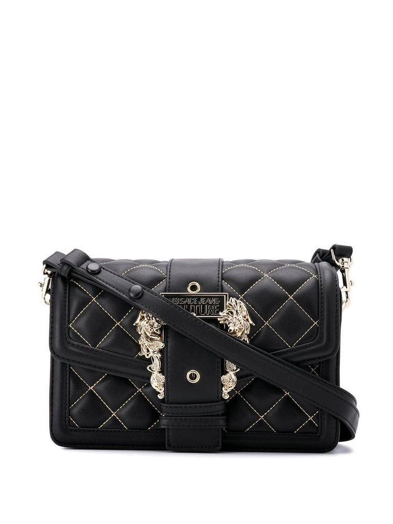 Versace Jeans Couture quilted shoulder bag - Black