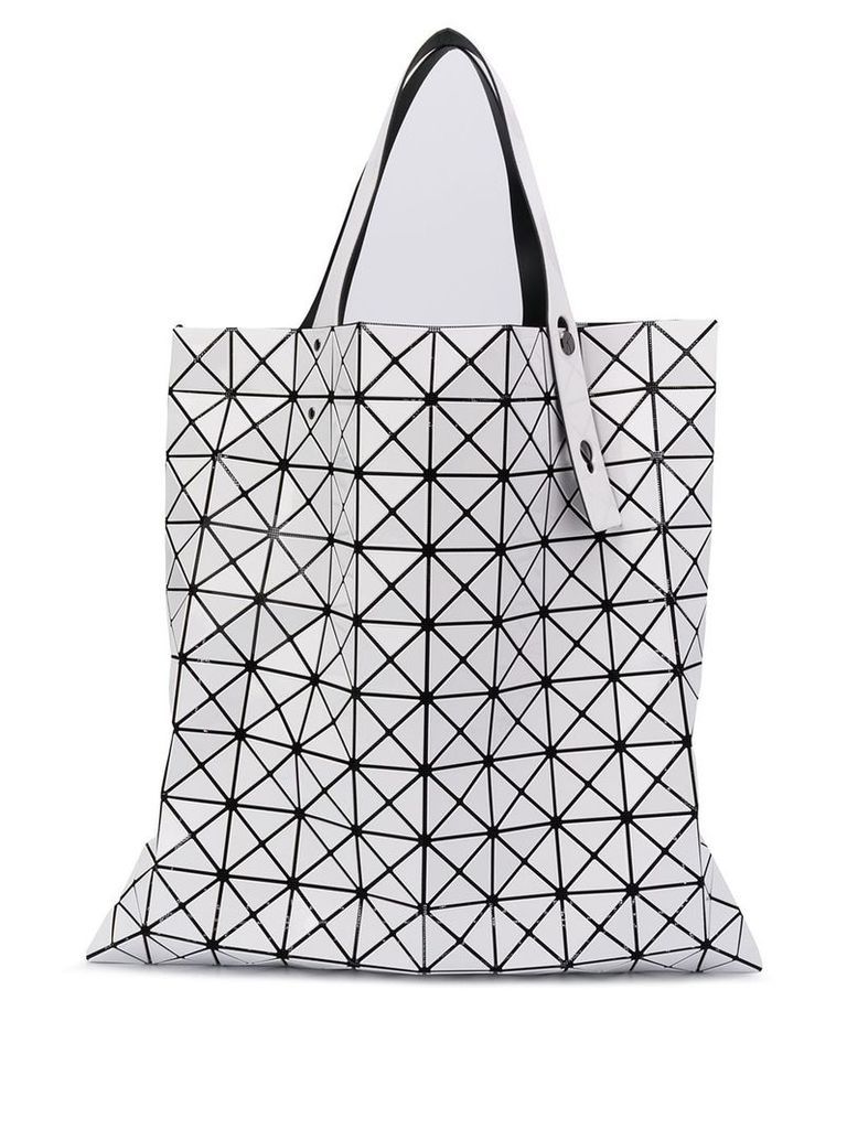 Bao Bao Issey Miyake triangle shopper tote bag - White