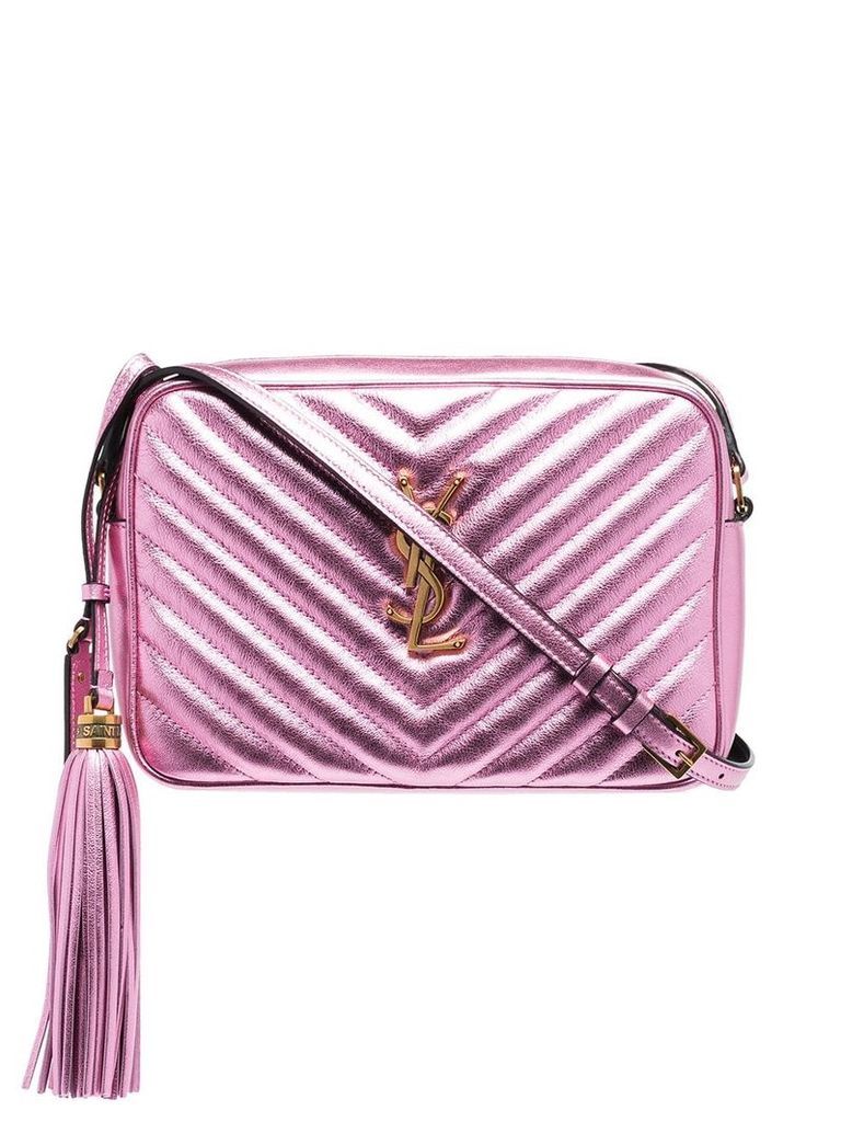Saint Laurent medium Lou satchel bag - Pink