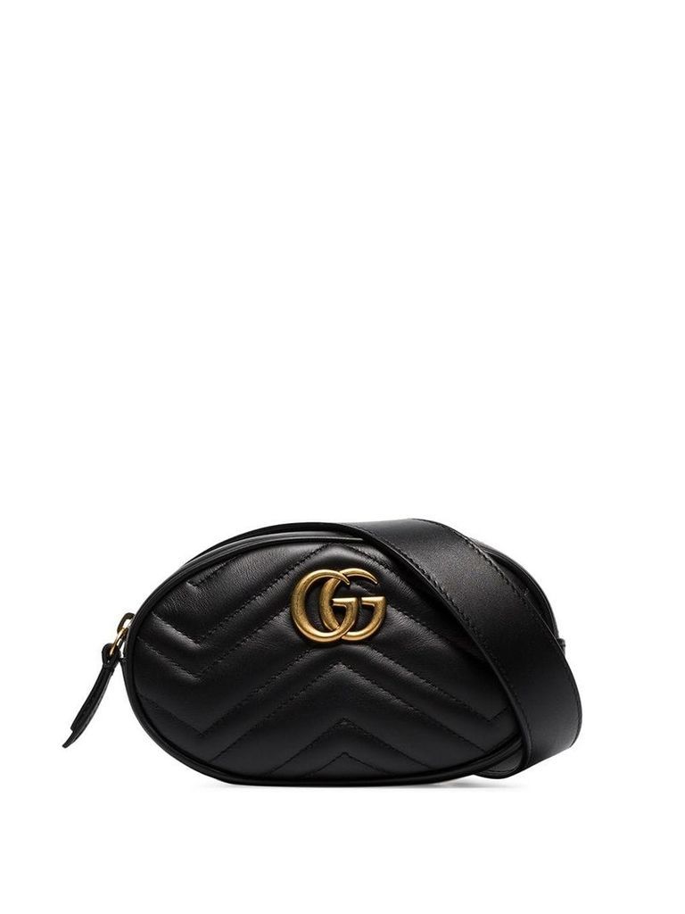 Gucci GG Marmont matelassé belt bag - Black