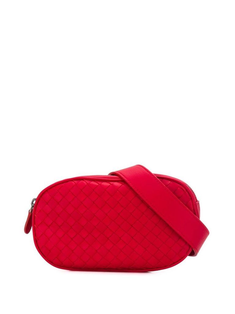 Bottega Veneta oval belt bag - Red