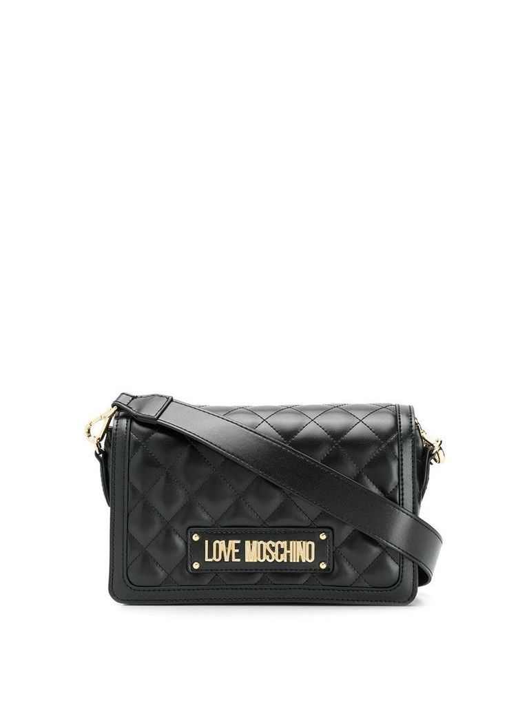 Love Moschino quilted crossbody bag - Black
