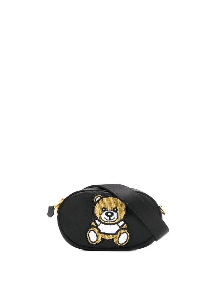 Moschino embellished Teddy belt bag - Black