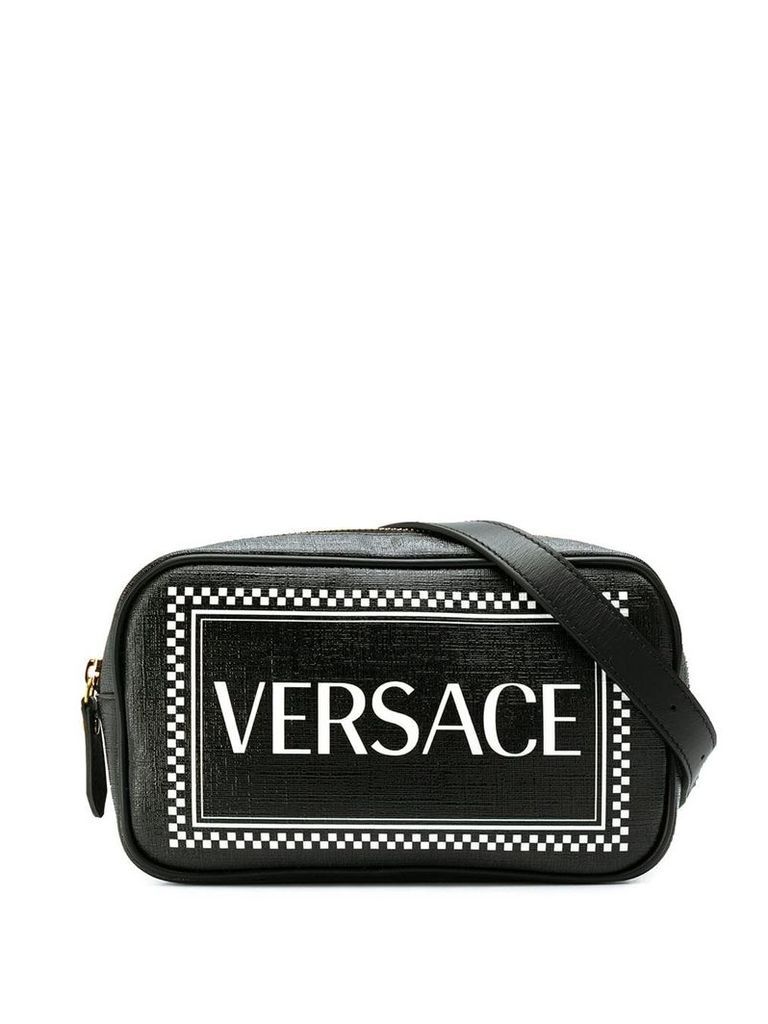 Versace 90s Vintage Logo print belt bag - Black
