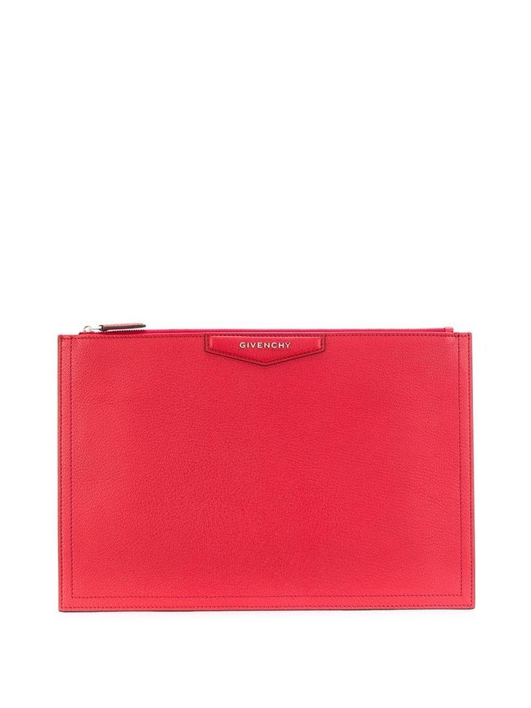Givenchy Antigona leather clutch bag - Red