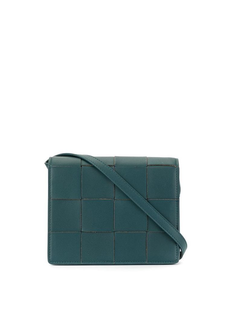 Bottega Veneta intrecciato weave mini bag - Blue