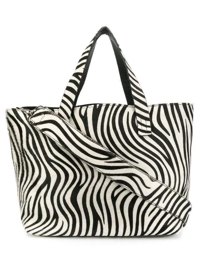 P.A.R.O.S.H. zebra tote bag - Black