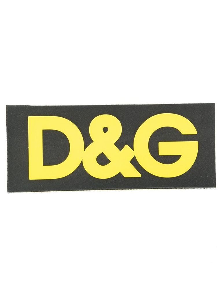 Dolce & Gabbana contrasting logo patch - Black