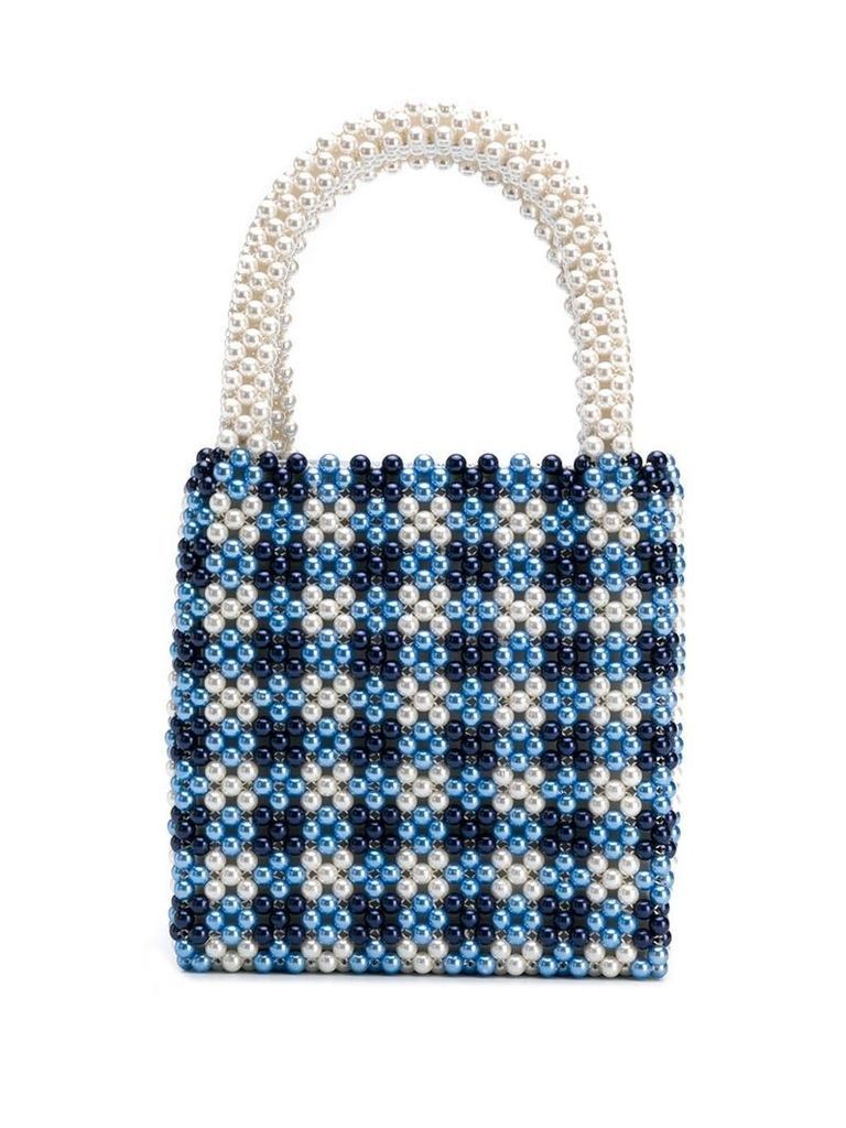 Shrimps small Willow tote bag - Blue