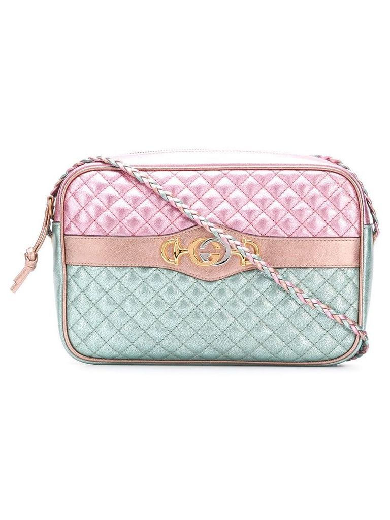 Gucci Laminated leather small shoulder bag - PINK