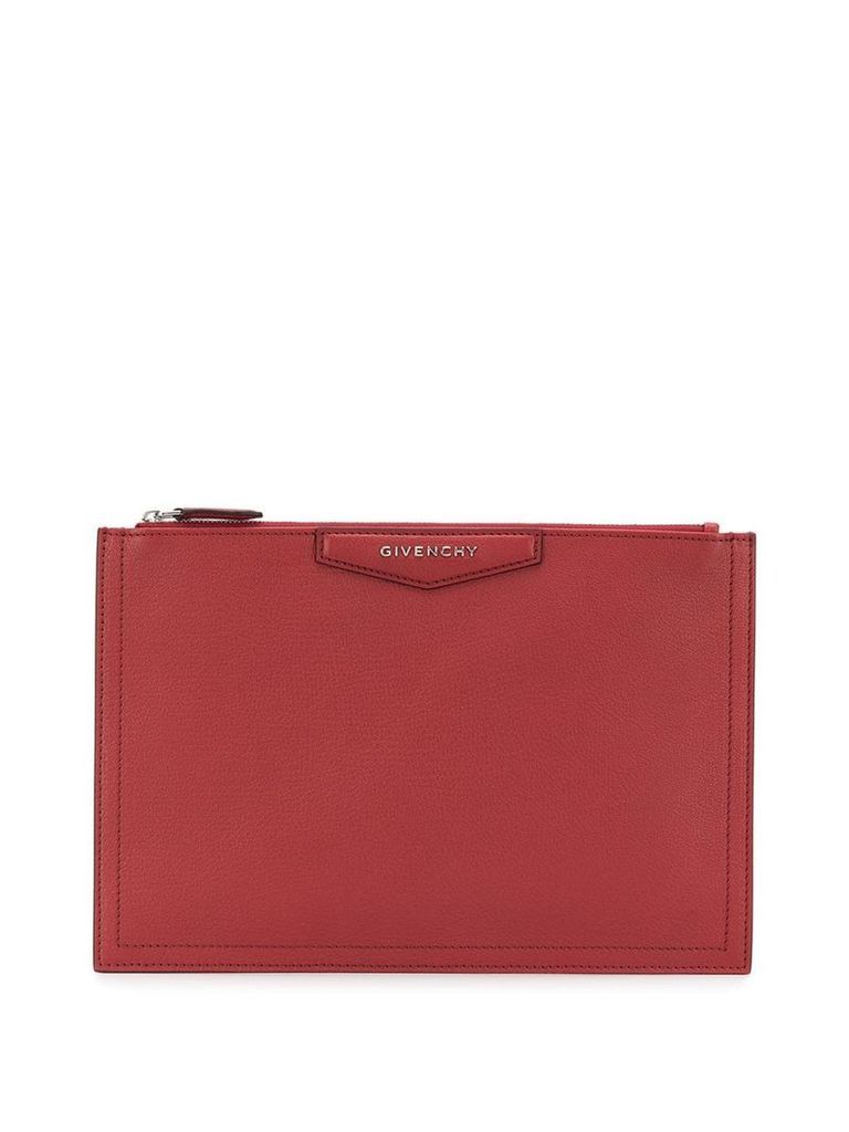 Givenchy Antigona logo clutch - Red