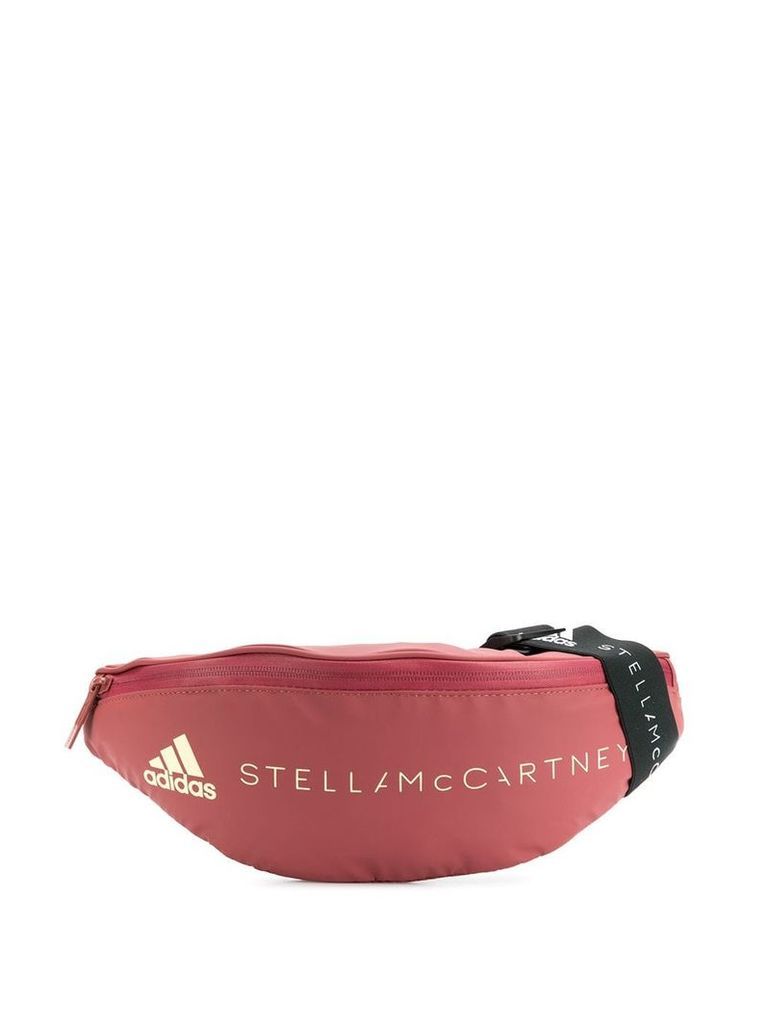 adidas by Stella McCartney logo-print belt bag - Red