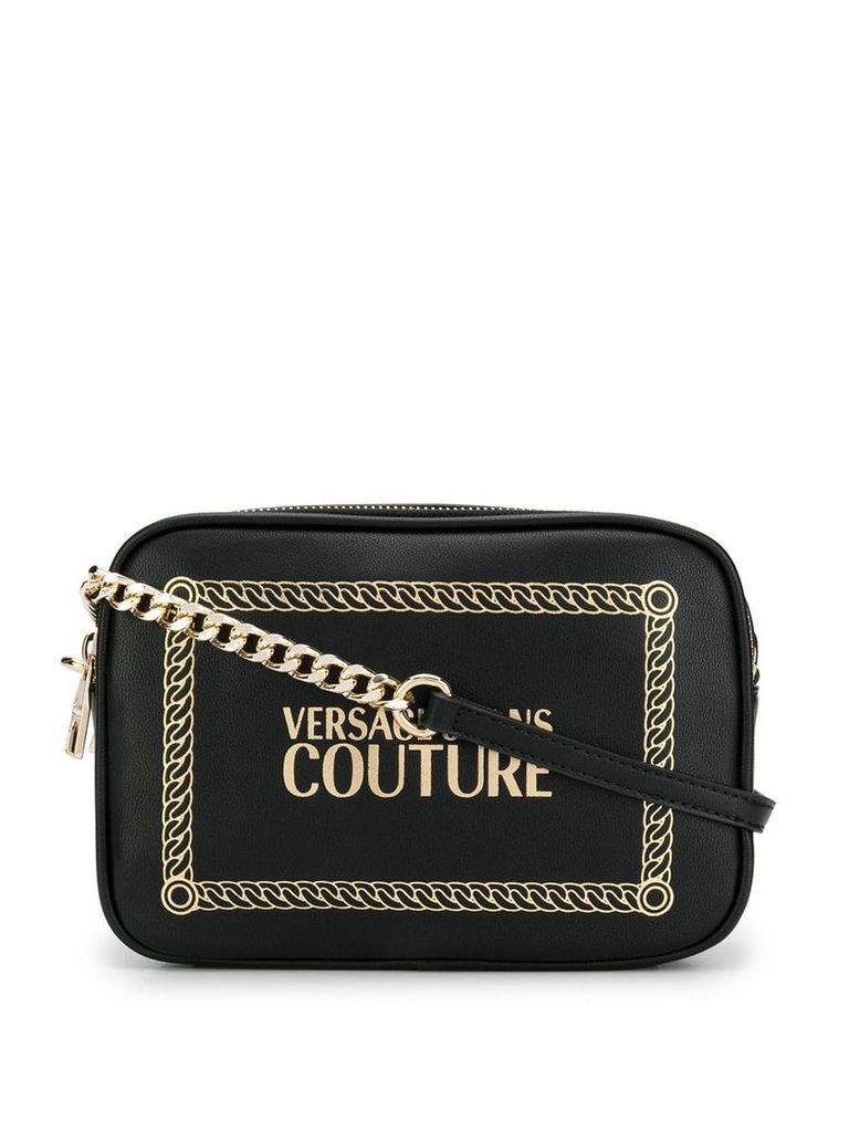 Versace Jeans Couture logo crossbody bag - Black