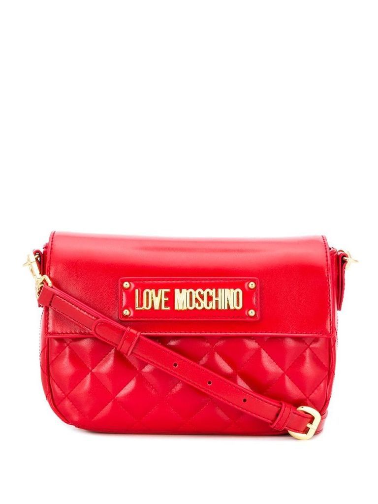 Love Moschino quilted cross body bag - Red