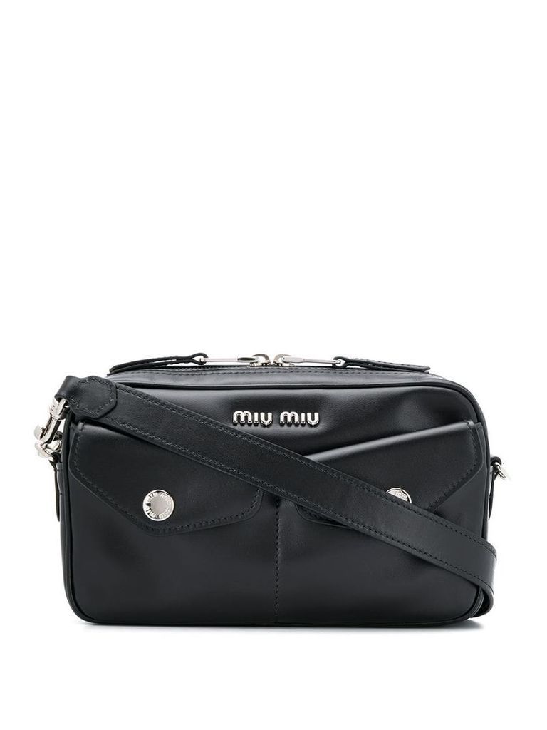 Miu Miu flap-pocket shoulder bag - Black