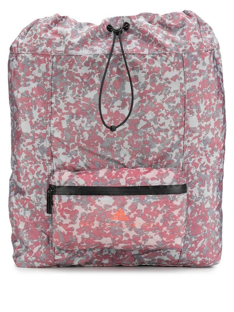 adidas by Stella McCartney all-over print gym backpack - Red