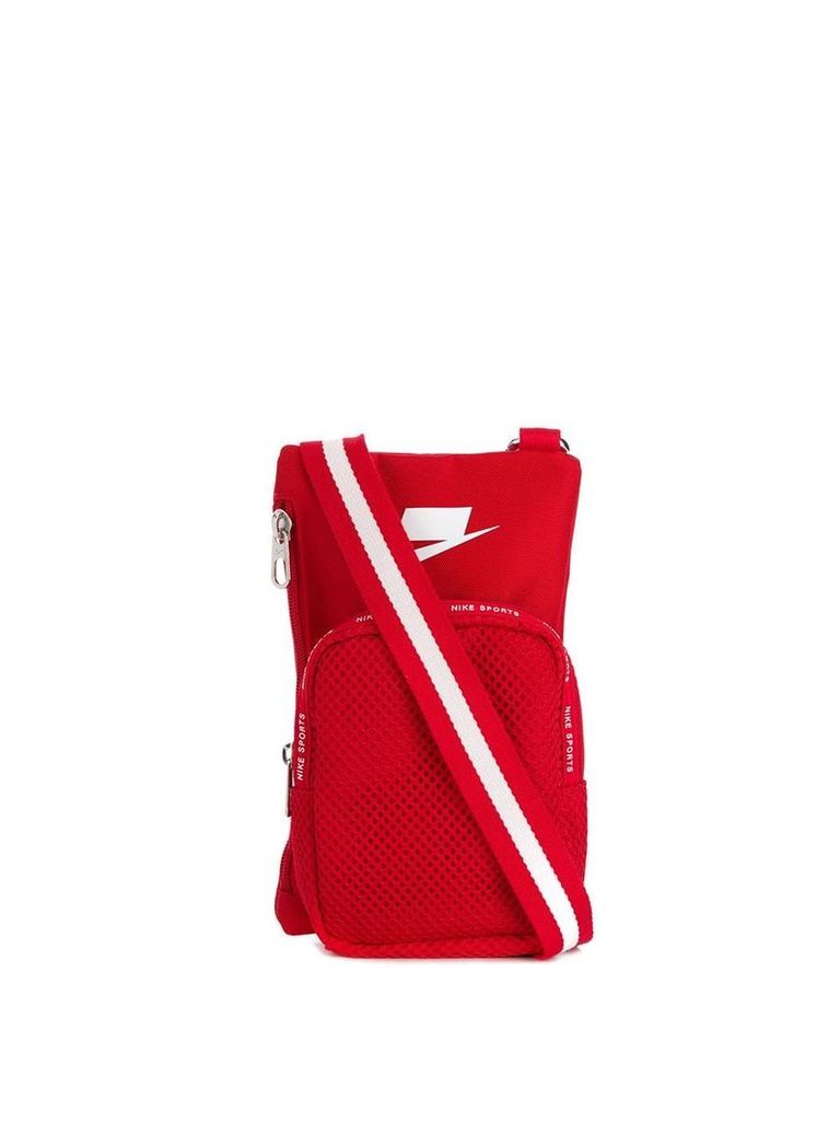 Nike logo print pouch - Red