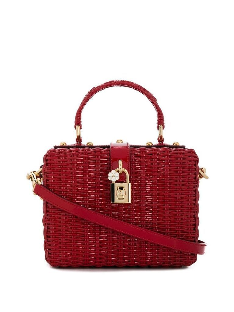 Dolce & Gabbana Dolce box mini shoulder bag - Red