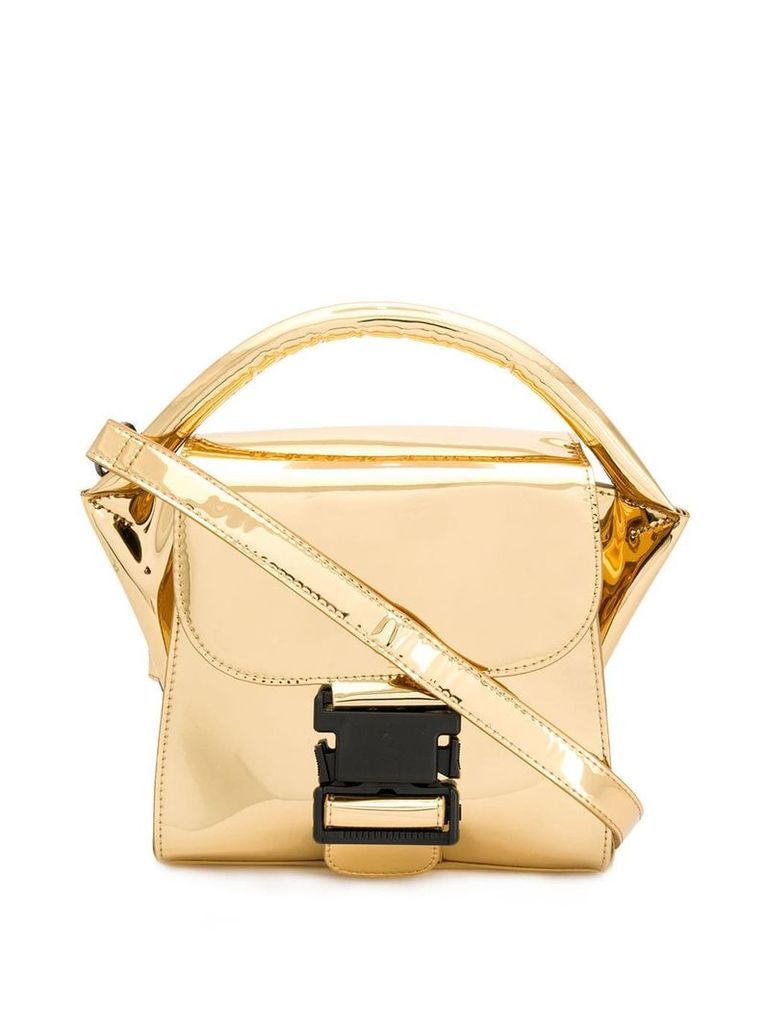Zucca buckle-detail tote - Gold