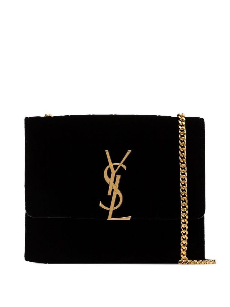 Saint Laurent mini Vicky velvet shoulder bag - Black