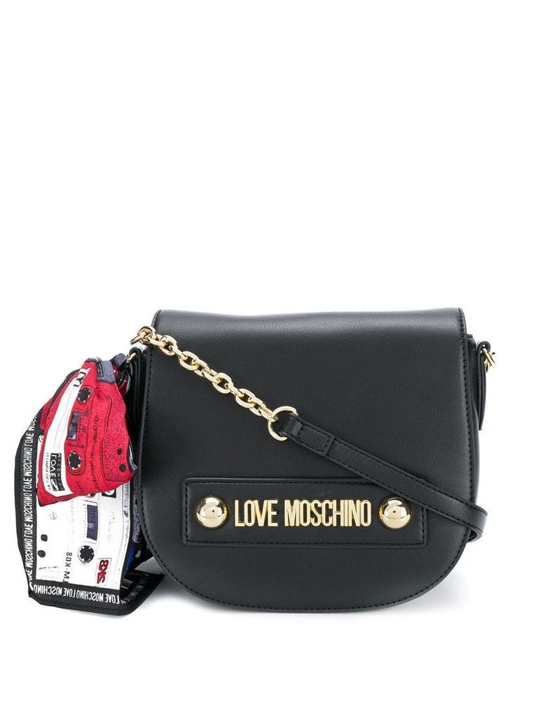 Love Moschino scarf-bow crossbody bag - Black