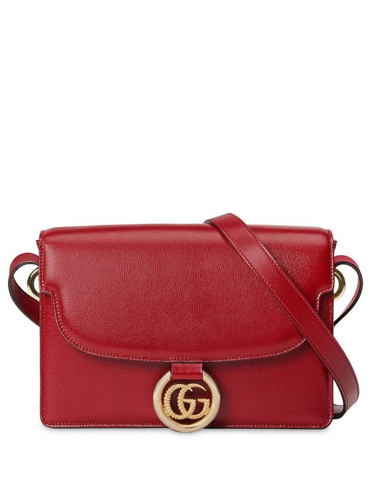 Gucci GG ring shoulder bag - Red
