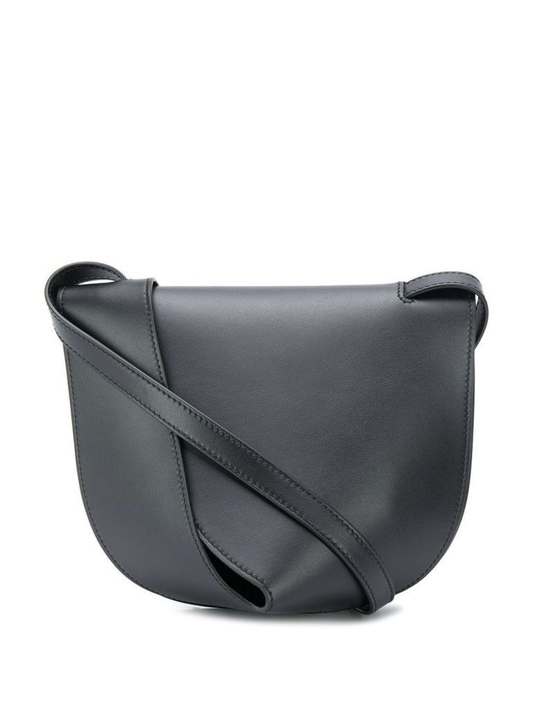 Giaquinto layered leather shoulder bag - Black