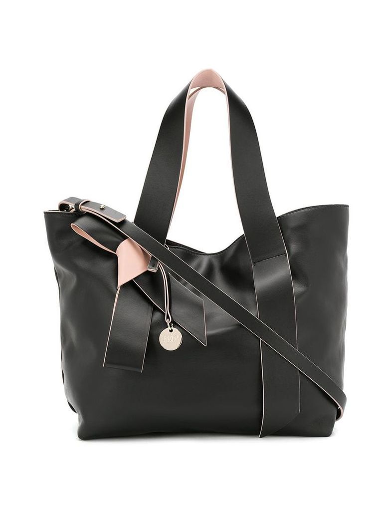 Red Valentino RED(V) bow detail tote - Black