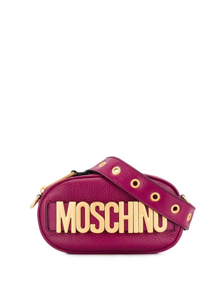 Moschino oversized logo belt bag - Purple