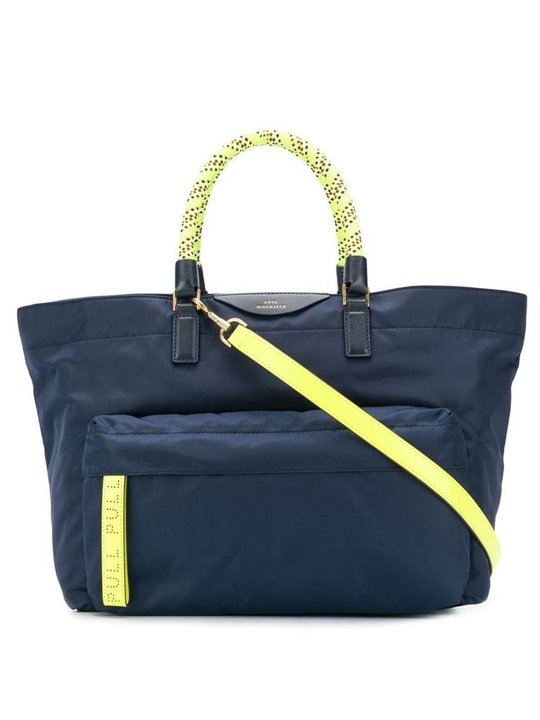 Anya Hindmarch bungee cord tote - Blue