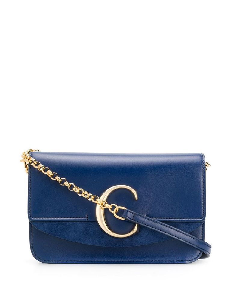 Chloé C logo cross-body bag - Blue