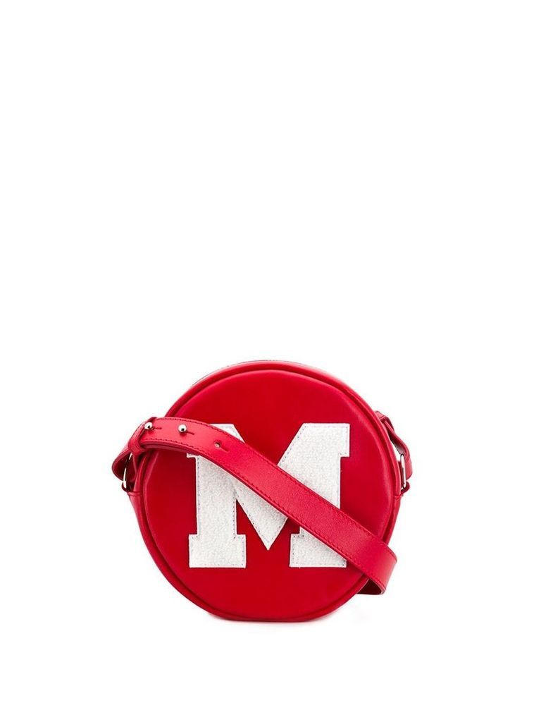 MSGM M logo crossbody bag - Red