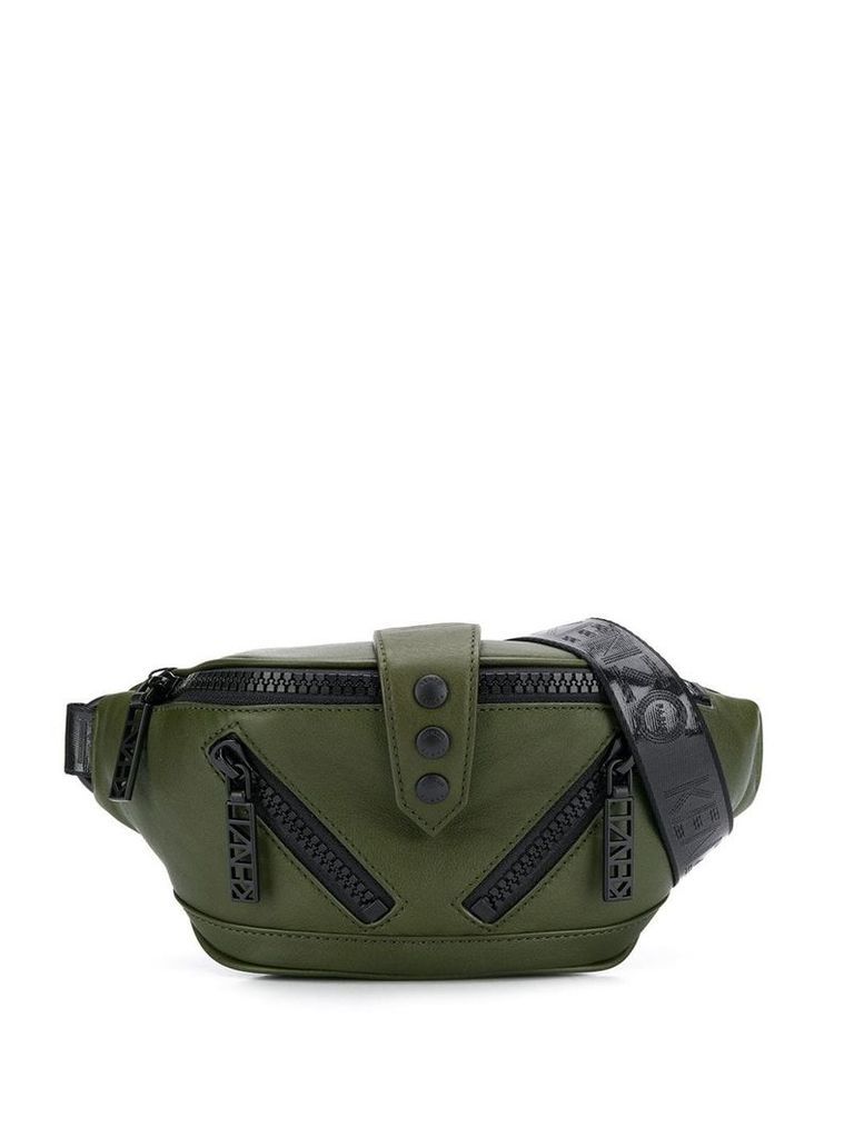 Kenzo zipped front belt bag - Green