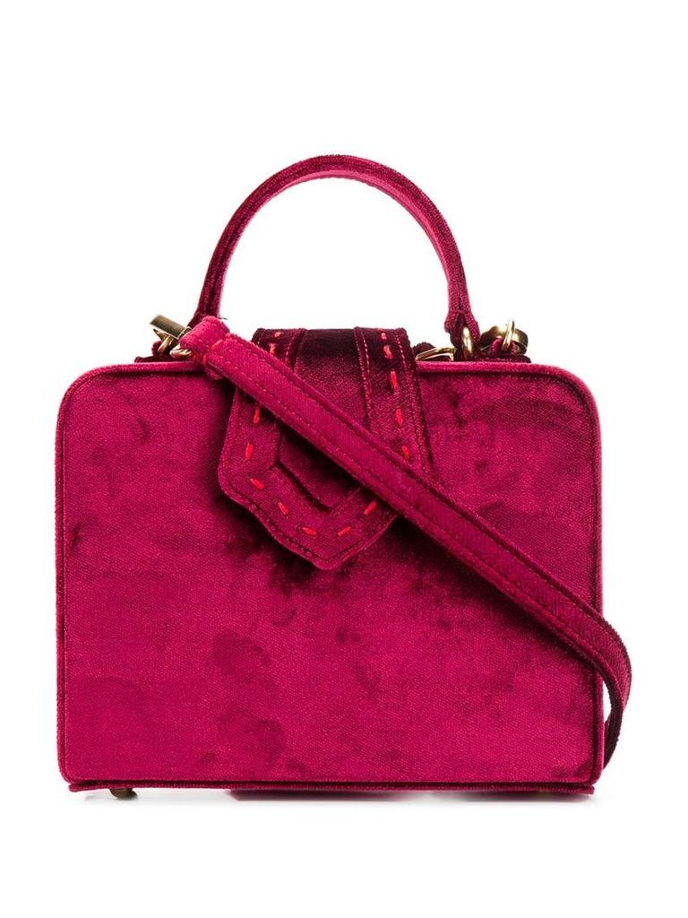 Mehry Mu velvet mini box bag - Red