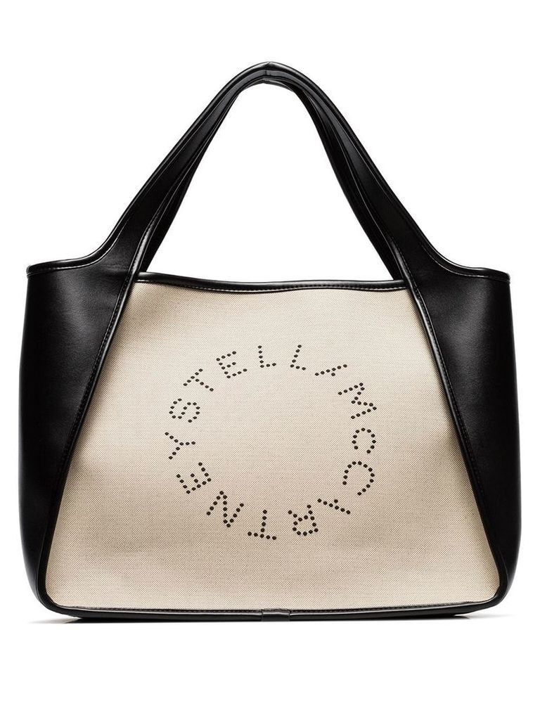 Stella McCartney Stella logo tote - NEUTRALS