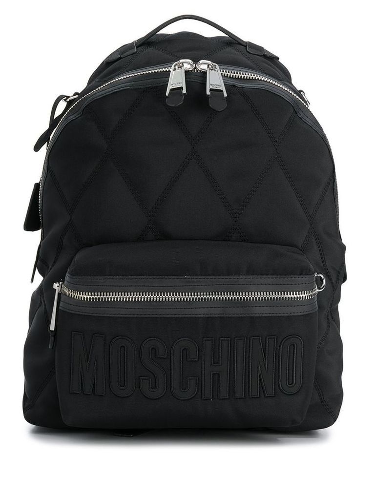 Moschino quilted effect backpack - Black
