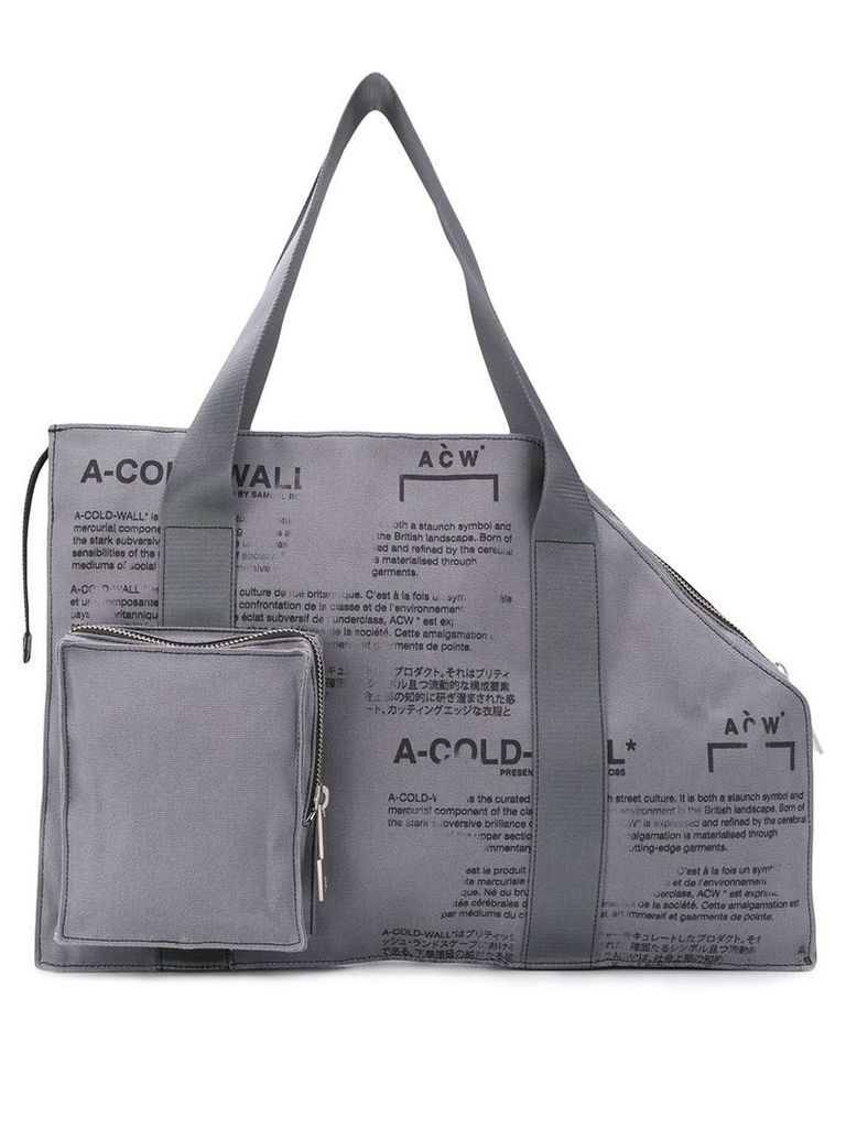 A-COLD-WALL* V2 tote bag - Grey