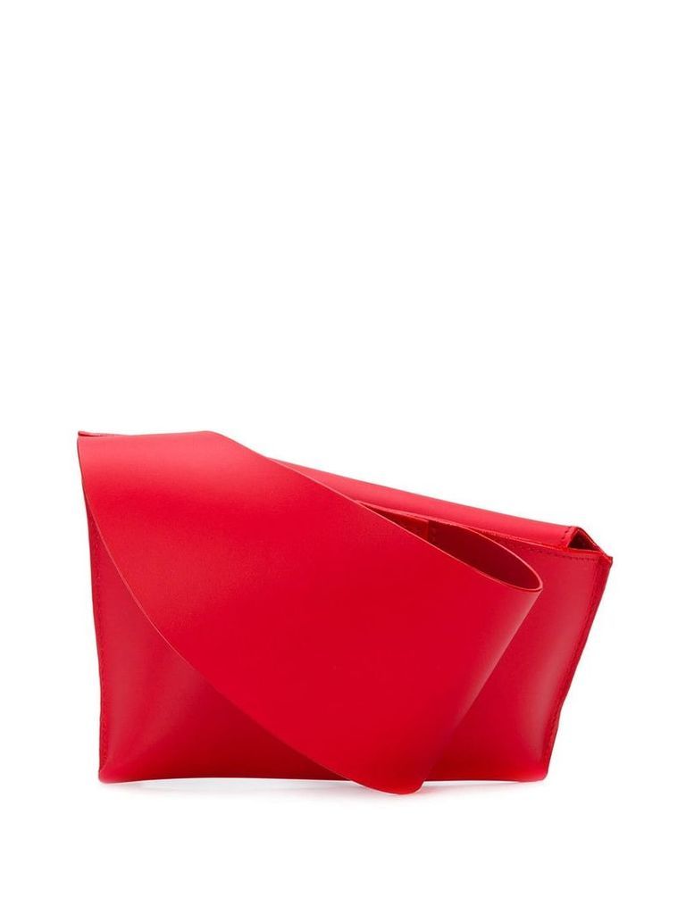 Venczel asymmetric clutch bag - Red