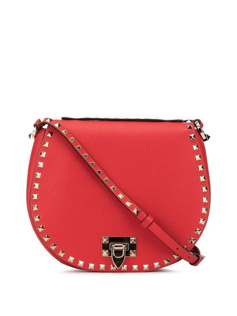 Valentino Garavani Rockstud embellishment shoulder bag - Red