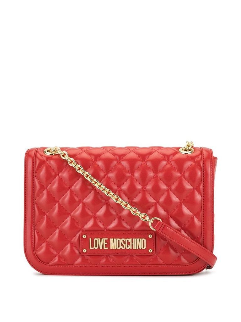 Love Moschino quilted shoulder bag - Red